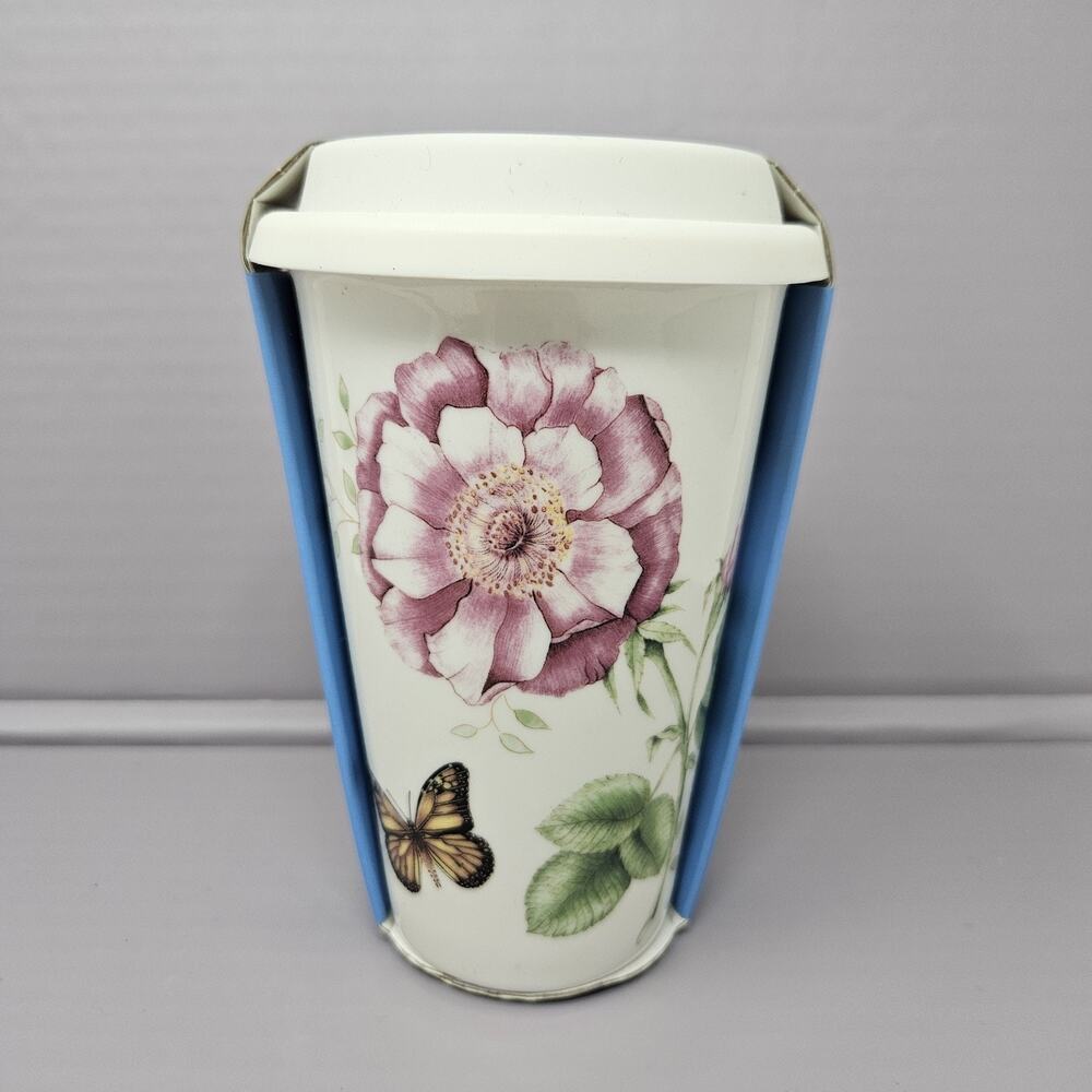 Lenox Butterfly Meadow 10 oz Thermal travel mug
